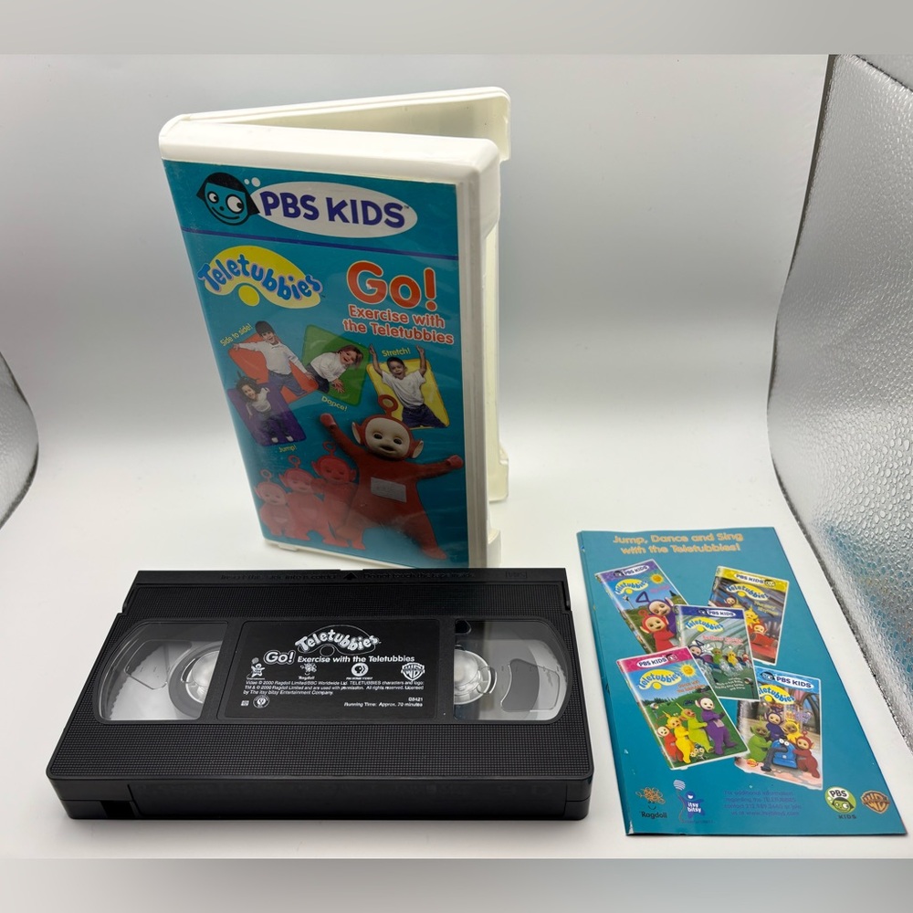 Vintage Teletubbies Go! Exercise with the Teletubbies PBS Kids VHS Tape KidsShow